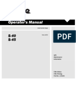 Operator's Manual: Ansi/Csa North America South America Asia