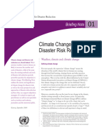 Climate Change and Disaster Risk Reduction: Briefing Note