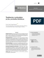 Tendencias y Principios en Las Corrientes Bioéticas