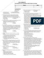 Tes Formatif - Sosiologi Kelas X Materi Sejarah Perkembangan Sosiologi