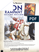 Lion Rampant 2nd Ed Design Notes