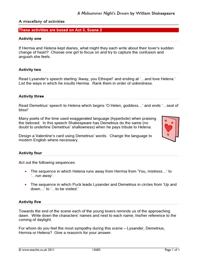 AMSND Act 3 Scene 2 | PDF | Poetry | General Fiction
