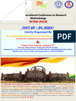 Brochure - 2nd International Conference On Research Methodology (ICRM-23) - Oct - 28-30 - 2023