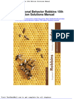 Full Organizational Behavior Robbins 15Th Edition Solutions Manual PDF Docx Full Chapter Chapter