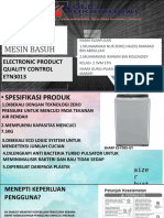 Produk Elektronik Mesin Basuh: Electronic Product Quality Control ETN3013