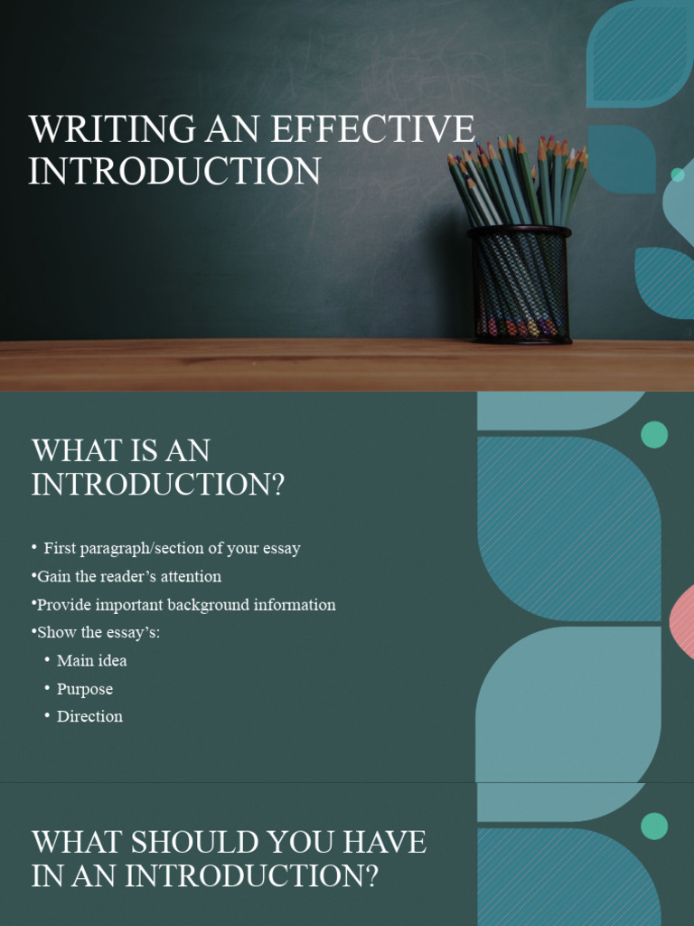 Writing An Effective Introduction 4 | PDF | Foreign Language Studies