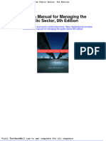 Full Solution Manual For Managing The Public Sector 9Th Edition PDF Docx Full Chapter Chapter