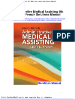Full Administrative Medical Assisting 8Th Edition French Solutions Manual PDF Docx Full Chapter Chapter