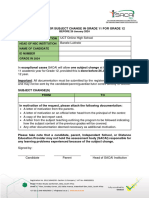 2024 Request For Subject Change Grade 11-12