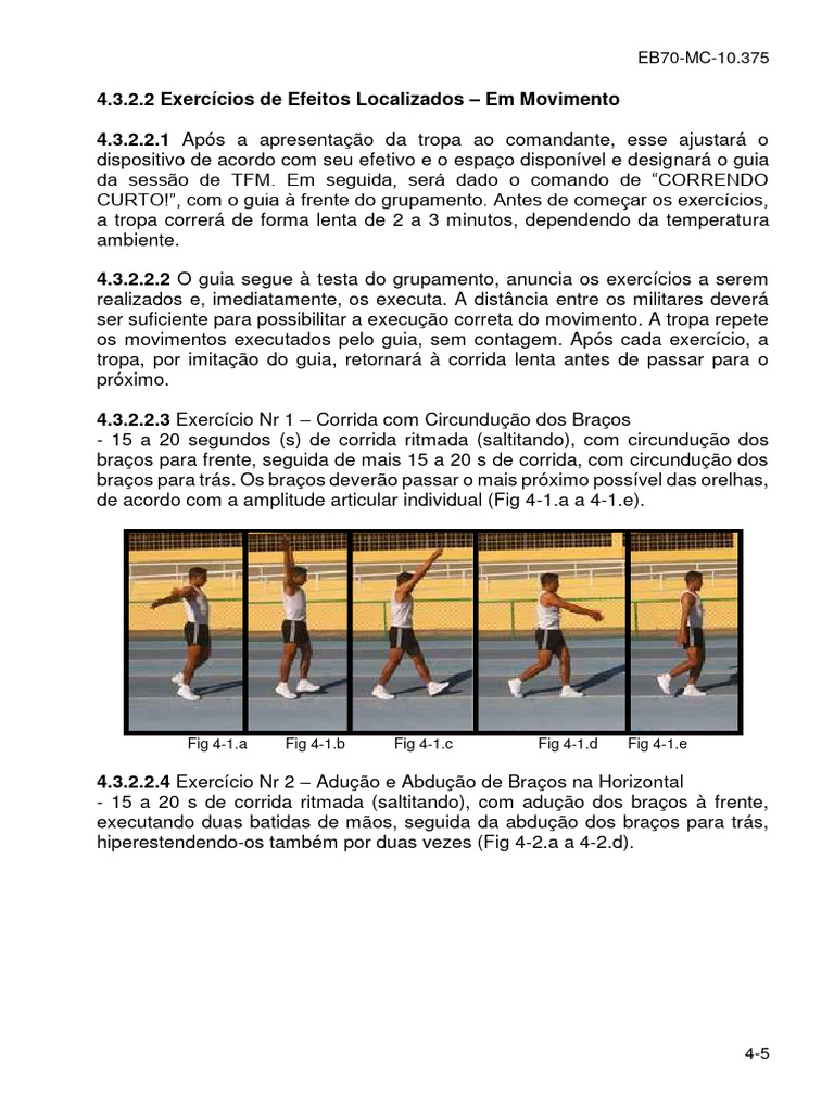 Exercícios de Treinamento Físico Militar | PDF