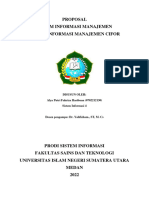 Alya Putri Fahriza Hasibuan (0702212130) PROPOSAL SISTEM INFORMASI MANAJEMEN CIFOR