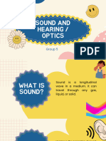 Sound and Hearing Optics