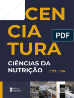 Brochura Do Curso de Licenciatura em Ciências Da Nutrição