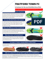 Artificial Pitch Boot Information