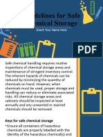 Guidelines For Safe Chemical Storage