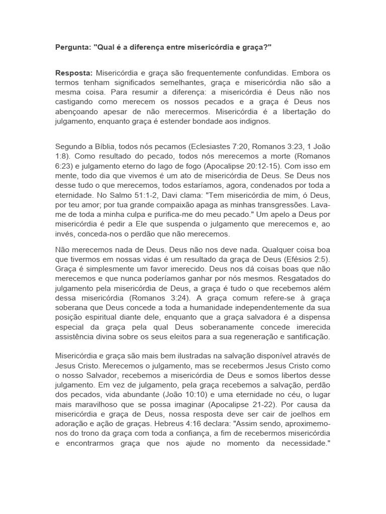 A lei e a gra a pdf gra a no cristianismo jesus