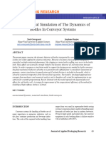 On Numerical Simulation of The Dynamics of Bottles in Conveyor Sy