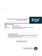 Jurnal Spasial: Penelitian, Terapan Ilmu Geografi Dan Pendidikan Geografi Nomor 3, Volume 7, 2020