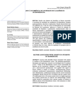 Fatores Associados À Ocorrência de Ansiedade Dos Acadêmicos