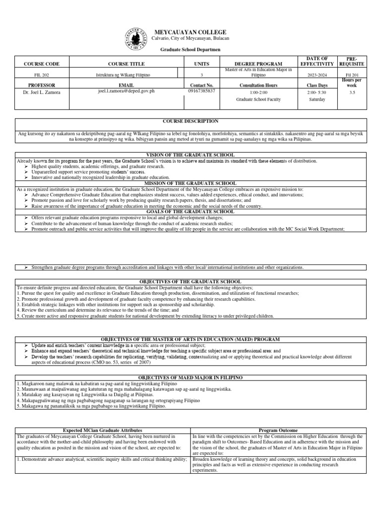 Fil202 istruktura ng wikang filipino pdf knowledge learning
