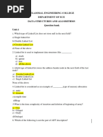 Data Structures and Algorithms Question Bank-1