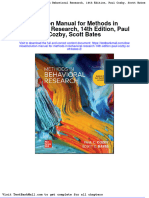 Full Solution Manual For Methods in Behavioral Research 14Th Edition Paul Cozby Scott Bates 2 PDF Docx Full Chapter Chapter