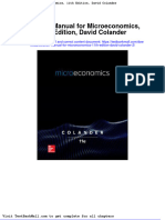 Full Solution Manual For Microeconomics 11Th Edition David Colander 2 PDF Docx Full Chapter Chapter
