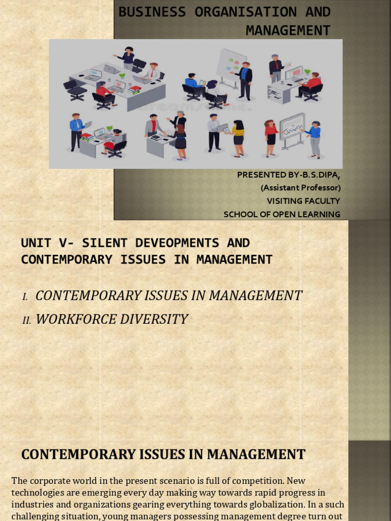 Contemporary Management Issues and Diversity | PDF | Diversity ...