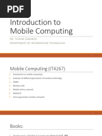 Mobile Computing Intro To MC