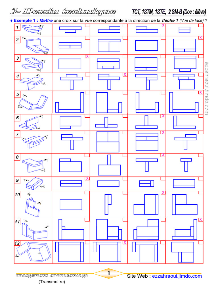 Exercices sur les projections orthogonales | PDF | Perspective ...