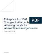 Enterprise Act 2002 Guidance Merger