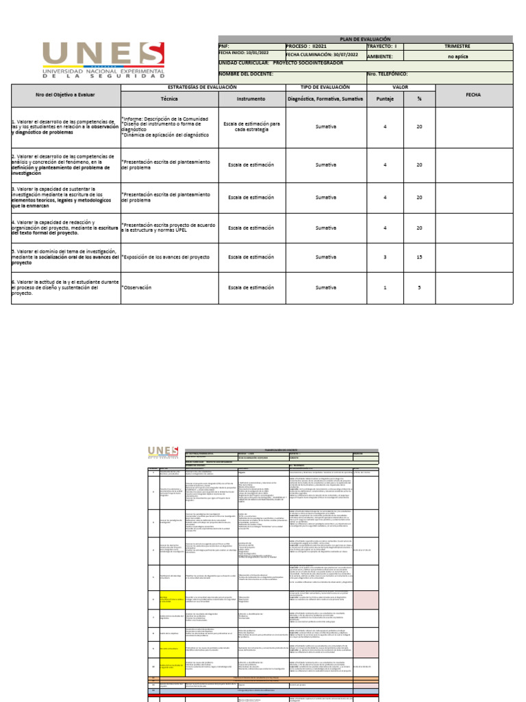 Enero Planificación Psi II 2021 PNF Ip y Criminalística | PDF | Plan de ...