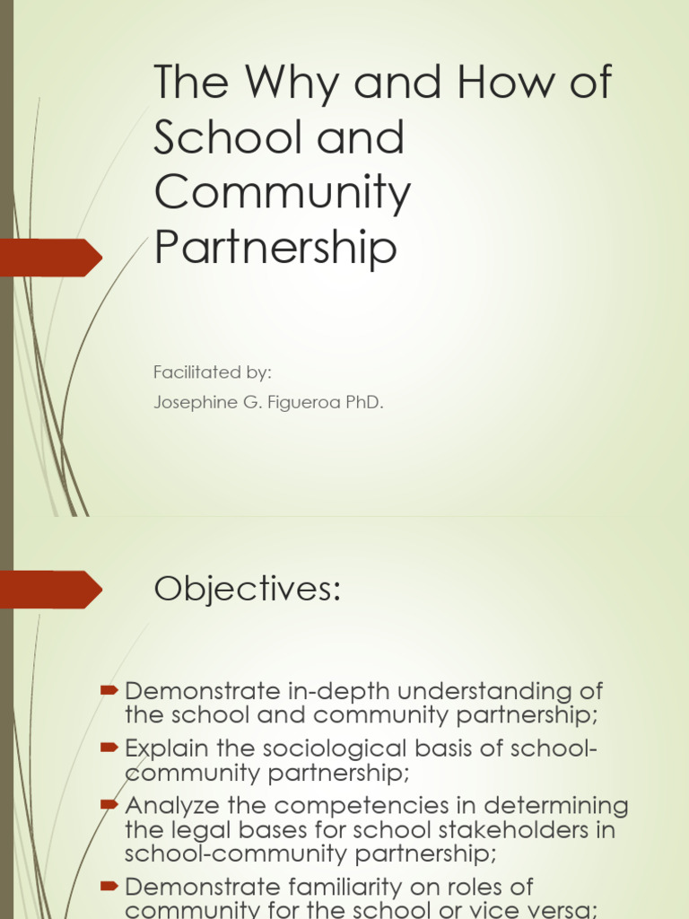 School-Community Partnership Guide | PDF | Teachers | Community