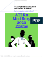 Full Ati RN Med Surg Exam 2020 Latest Questions and Answers PDF Docx Full Chapter Chapter