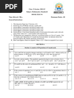 10TH Math - Mock Test #04