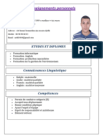 Renseignements Personnels: Etudes Et Diplomes