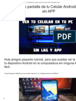 Ver La Pantalla de Tu Celular Android en La PC Sin APP y LAG Rápido y Fácil