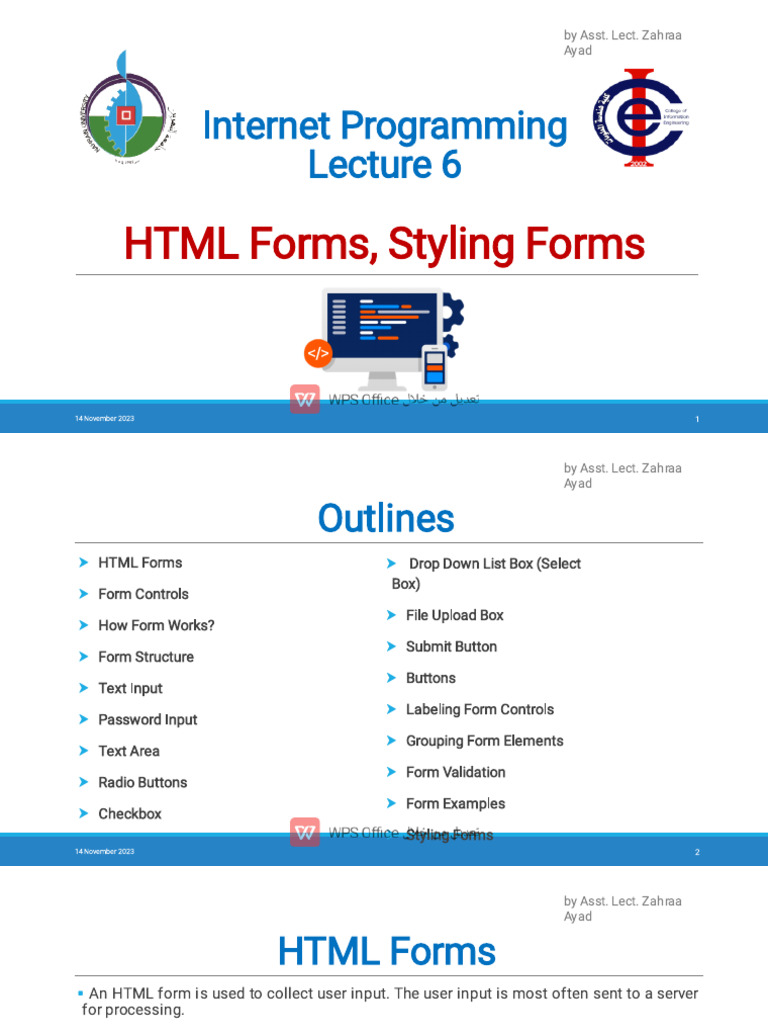 HTML Forms and Styling Guide | PDF | Html | World Wide Web