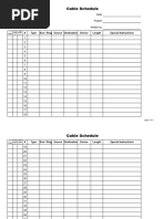 Cable Schedule