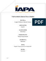 Español I "Espacio para Enviar El Trabajo Final".