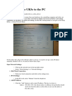 Connecting The UR3e To The PC