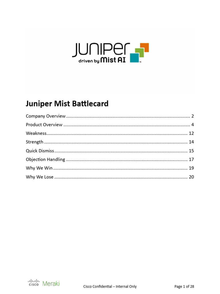 meraki-juniper-mist-bc | PDF | Juniper Networks | Cloud Computing