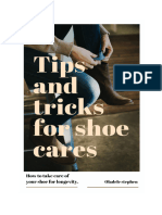 Tips and Tricks For Shoe Cares