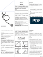 Manual de Uso Fonendoscopio GMD