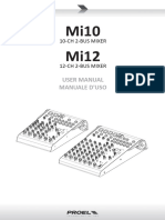 Mi10 Mi12: User Manual Manuale D'Uso