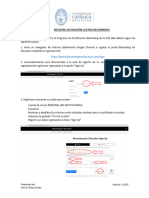 Proceso de Activación Cuenta Bloomberg