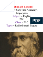 Rabindranath Tagore - The Poet Laureate of India