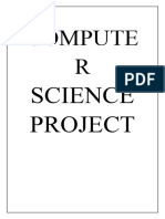 Compute R: Science Project