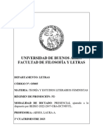 TEORIA Y ESTUDIOS FEMINISTAS (2023-02) Laura Arnés