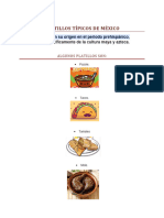 Comida y Trajes Tipicos de Mexico para Exposicion
